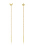 Cercei din argint Stea & Luna (Silver/Gold)